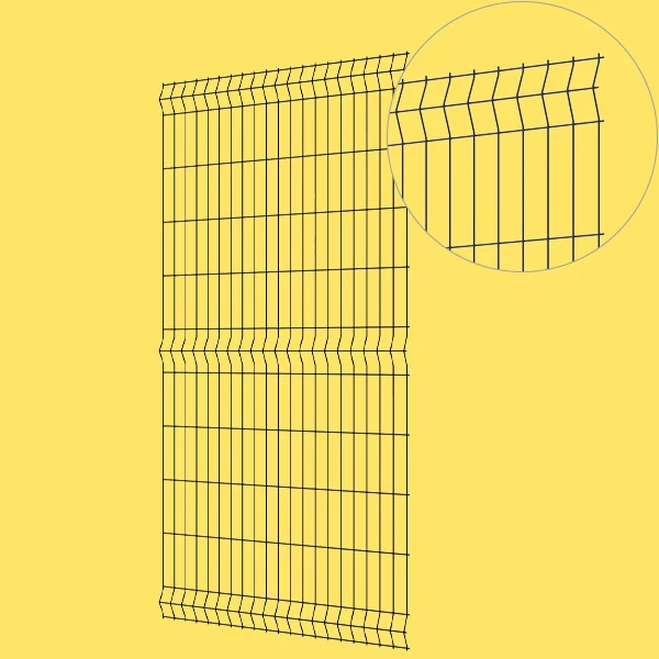 A 3D fence panel guarding on white background.