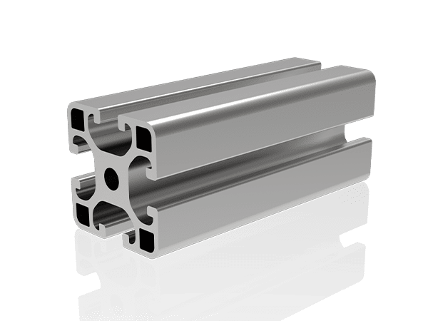 A cross section of 4040 aluminum profile of aluminum profile robot fence.