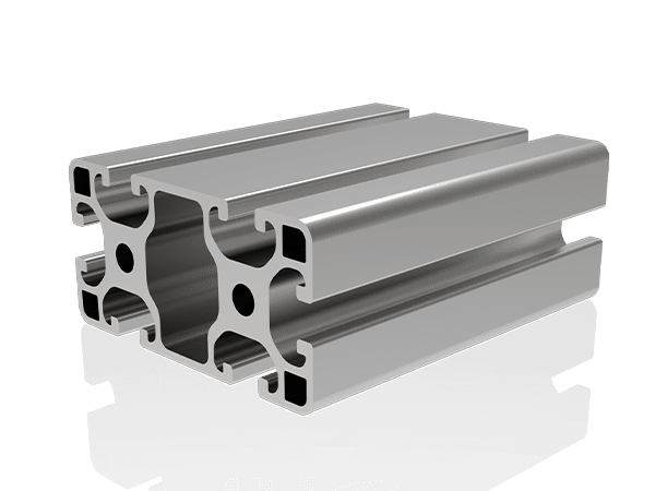 A cross section of 4080 aluminum profile of aluminum profile robot fence.
