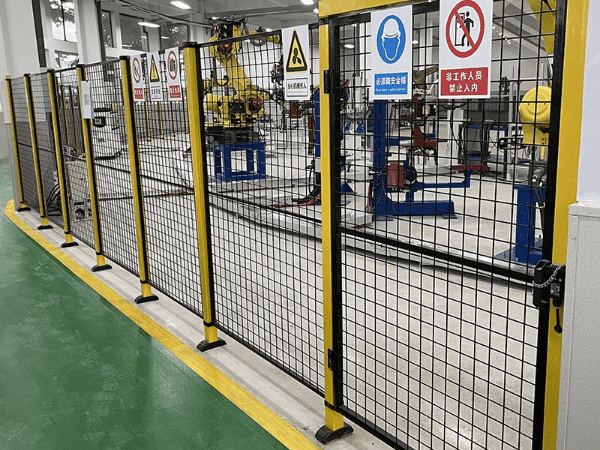 To install border guarding system around machine guarding system.