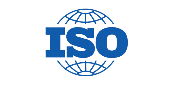 Logo image is showing ISO standard.