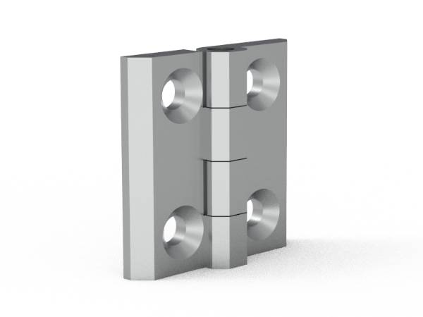 A galvanized hinge