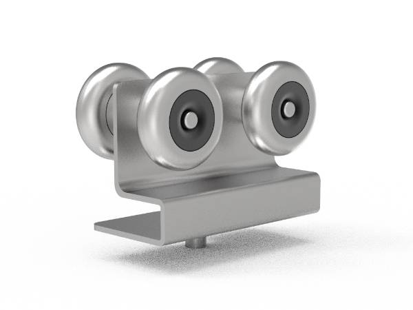 Top rail pulley