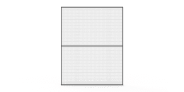 A weld-mesh machine guarding on white background.