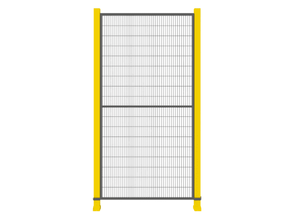 To insert fence bottom into clamp ear of 2 posts.