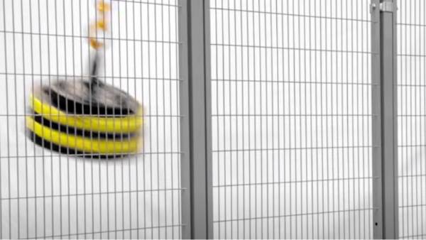 Pendulum test is used for machine guarding system impact resistance testing