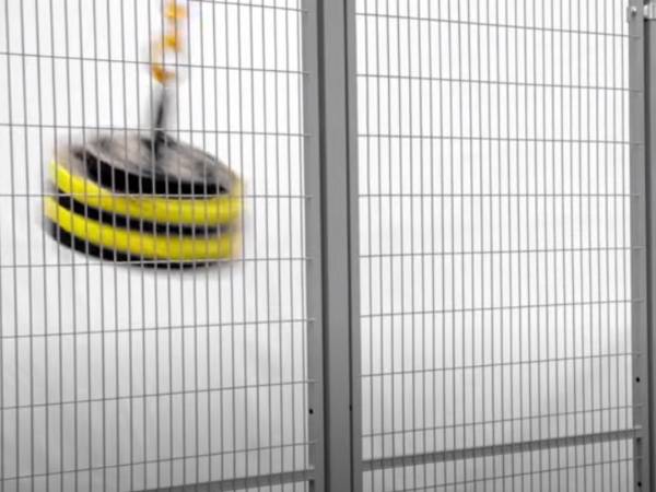 Pendulum test is used for machine guarding system impact resistance testing