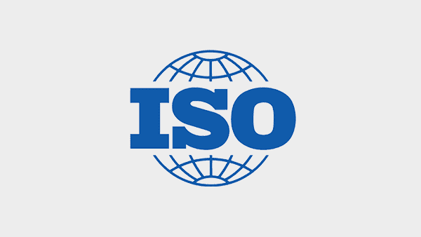 Logo image is showing ISO standard.