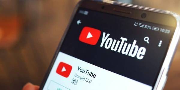 A YouTube page on the mobile.