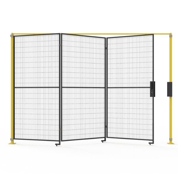 A Single folding door on white background.