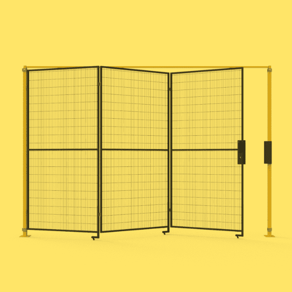 A Single folding door on white background.