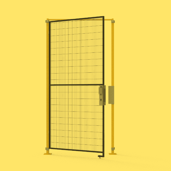 A single hinged door on white background.