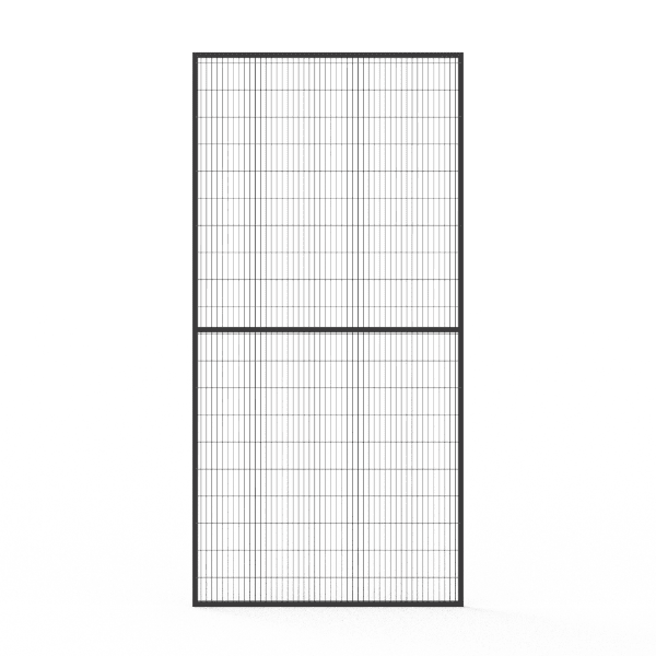 Black powder coated standard mesh panel