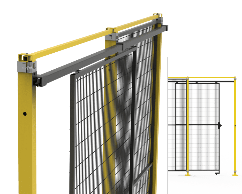 Top rail door structure diagram