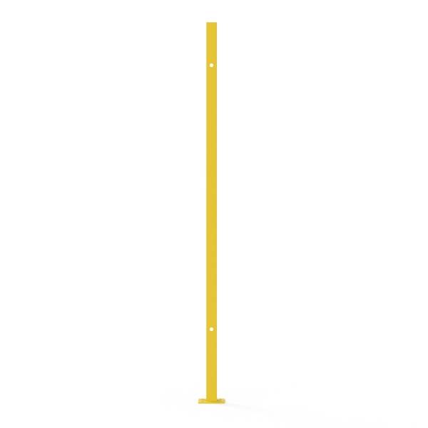 Yellow post for warehouse partition